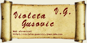 Violeta Gušović vizit kartica